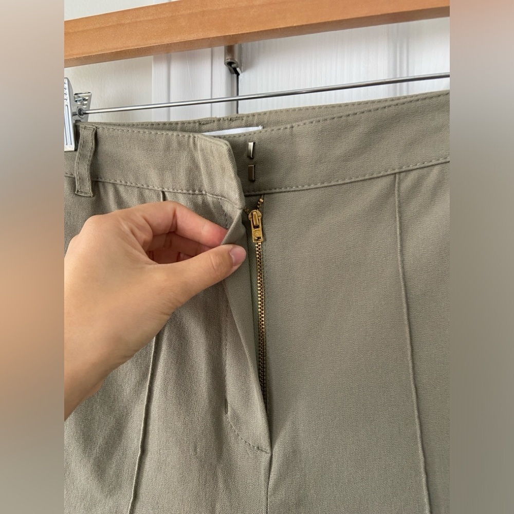 JONATHAN SIMKHAI $445 Kassandra Bootcut Pant in Olivine Size 4 - Picture 4 of 7